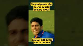 शुभमन गिल ने जड़ा double century in ODI🔥#cricket #invsnz #viral #shorts #short