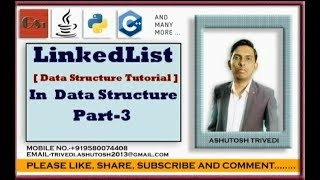 Linked List using Java Part-3 | Data Structures Tutorial | Mr. Ashutosh