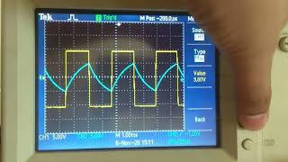 lab of astable multivibrator using opamp