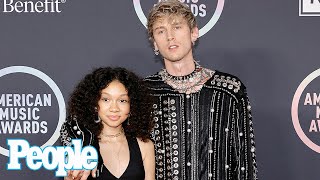 Machine Gun Kelly Poses with Daughter Casie at the 2021 American Music Awards | PEOPLE