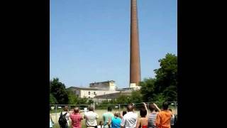 Glanzstoff St. Pölten Schornsteinsprengung