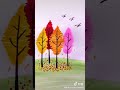 Рисуем осень сами drawing autumn do it yourself diy