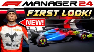 F1 Manager 24 'CREATE A TEAM' CAREER MODE First Look: Livery Editor, Racesuit Ed