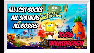 SpongeBob SquarePants Battle For Bikini Bottom Rehydrated: Complete Walkthrough / 100% Collectibles
