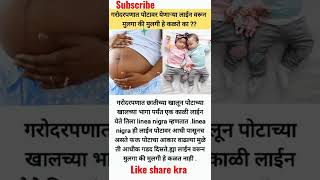 गरोदरपणात पोटावर येणाऱ्या लाईन वरून मुलगा की मुलगी कळते का ? #ytshorts#shorts #pregnancy #lineanigra