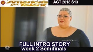 Christina Wells FACES HER FEARS FULL INTRO STORY America's Got Talent 2018 Semi-Finals 2 AGT