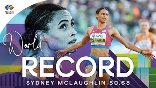 50.68! SYDNEY SMASHES 400M HURDLES WORLD RECORD | World Athletics Championships