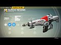 suros regime destiny exotic weapon overview