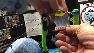 The Double San Diego Jam Knot tied to an Umbrella Jig