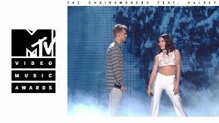 The Chainsmokers - Closer (Live from the 2016 MTV VMAs) ft. Halsey HD QUALITY