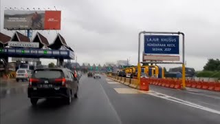 Perjalanan menuju Bandara Soetta lewat tol dalam kota Jakarta