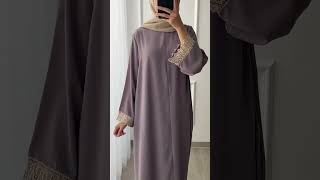 checkout di link bio aku no B45, Abaya Dress Simpel #lebaran2025 #bajulebaran #outfitideas #shorts