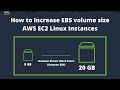 How to increase EBS volume size in AWS EC2