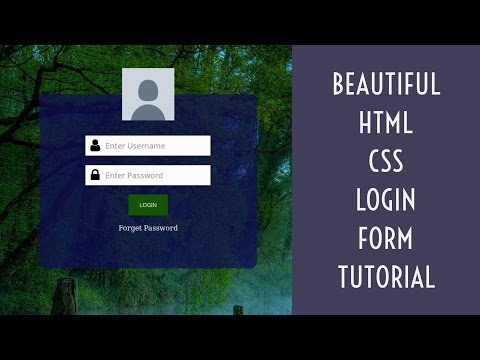 Beautiful HTML CSS Login Form Tutorial Beautiful HTML CSS Login Form Tutorial