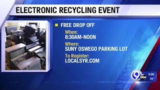 (WSYR) Electronics Recycling Event Saturday in Oswego, NY