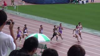 84th大阪選手権男子100m準決勝2組 坂井隆一郎10.56(+0.1) Ryuichiro SAKAI 1st