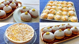 3 DOLCI ALLA CREMA A CUI NON POTRAI RESISTERE! BOMBOLONI AL FORNO, BIGNÈ E CROSTATA CON CREMA