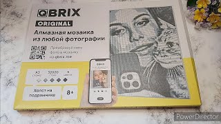 Алмазная мозаика Qbrix Обзор и готовый результат  Алмазка по фото