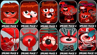 Phase 1 VS Phase 2 VS Phase 3 VS Phase 4 VS Phase 5 VS Phase 6 VS Phases 7-10 in Incredibox Sprunki!