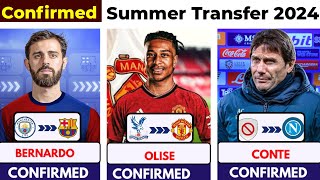 🚨 ALL CONFIRMED TRANSFER SUMMER 2024, ⏳️ Olise to United 🤯, Beraldo to Barcelo🔥, Conte to Napoli ✅️