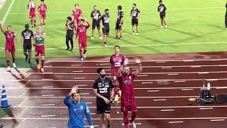 220917 J2第37節　岡山VS長崎　試合後挨拶