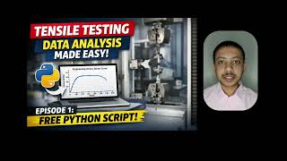 Young's modulus calculation (Python script 3 different methods) #2 #materialsengineering #python