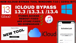 Icloud Bypass 13.5 | icloud bypass 13.4.1 windows| iCloud bypass 13.3-13.3.1| Itunes and reboot fix