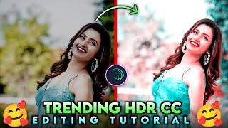 HDR cc Brown Color Video Editing in Alight Motion | Alight Motion Video Editing | HDR Cc
