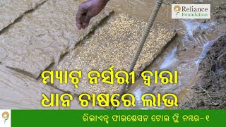 ମ୍ୟାଟ୍ ନର୍ସରୀ ଦ୍ୱାରା ଧାନ ଚାଷରେ ଲାଭ | Benefits of Mat Nursery