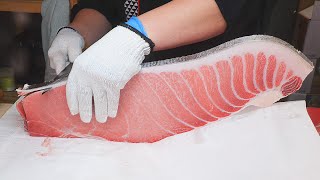 냉동참치 해동법 / 오직 참치만 파는 참치 정육점에 가봤습니다/ Tuna Cutting Sashimi