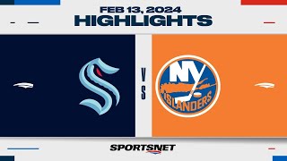 NHL Highlights | Kraken vs. Islanders - February 13, 2024