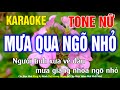 Mưa Qua Ngõ Nhỏ Karaoke Tone Nữ Nhạc Sống l Phối Chuẩn Dễ Hát l Thế Khang Organ