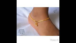 gold covering anklets collection watsapp 9840364709