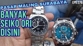 Pasar Maling Surabaya ❗Jam Tangan second ❗ Banyak Seiko Ori disini#morningtrip