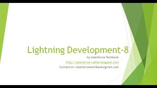 Lightning Development-8 (JavaScript Button to Lightning)