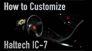 Haltech IC-7 Customization