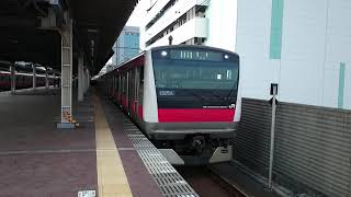 E233系5000番台千ケヨF54編成+554編成 JR京葉線快速蘇我行き 海浜幕張駅発車