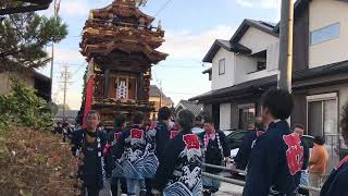 半田市　　第九回はんだ山車まつり　「乙川地区・西山　鞘出発」