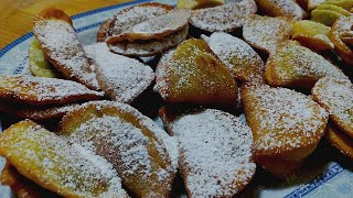 sweet carnival ravioli with jam and almonds