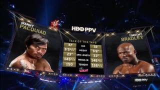HBO Boxing Pacquiao vs Bradley 3 MAIN EVENT PPV