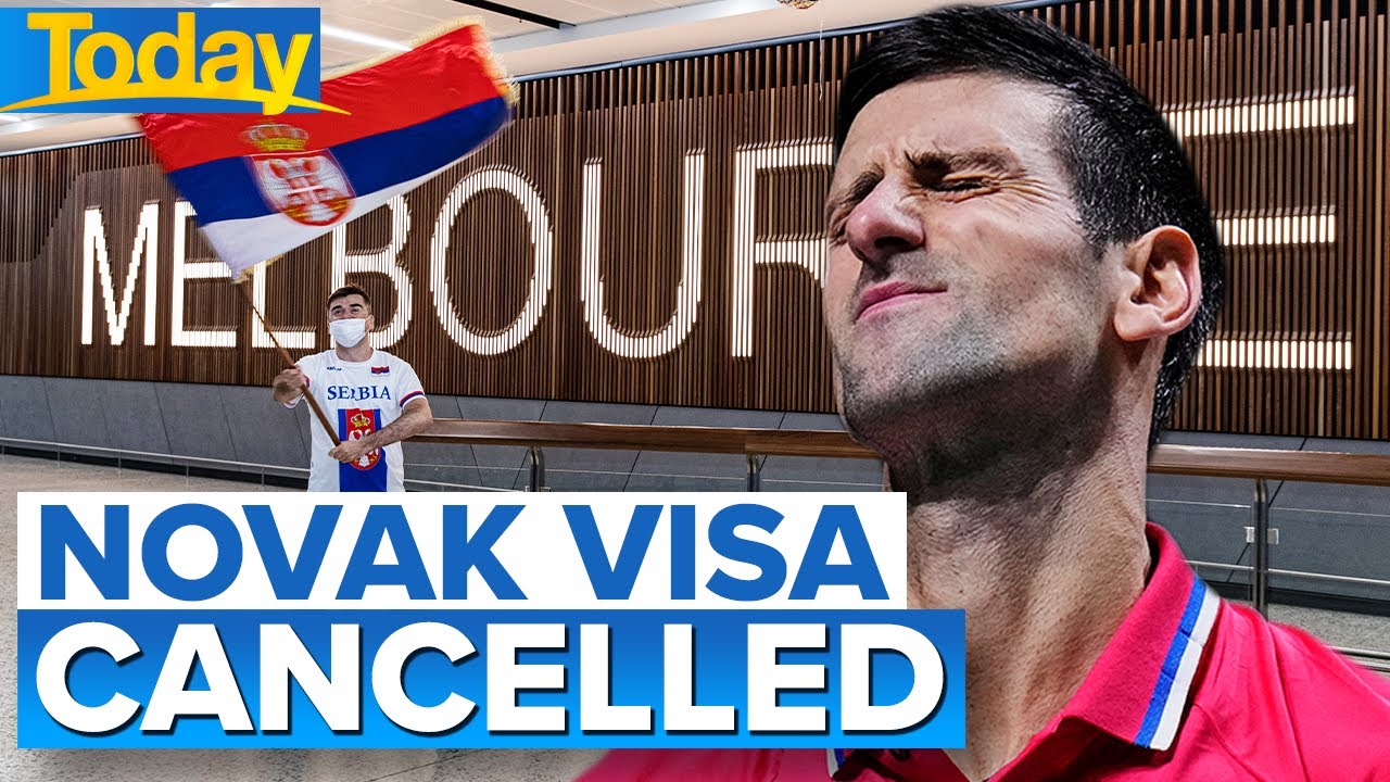 Novak Djokovic's Visa Cancelled At Melbourne Airport Ahead Of ...