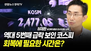 역대 5번째 급락 보인 코스피...회복에 필요한 시간은? (허재환 유진투자증권 리서치센터 상무)  ㅣ 240808 방송 굿모닝인포맥스