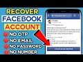 How To Recover Facebook Account Without email and Phone Number 2022