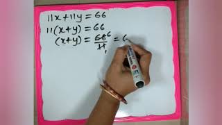 #svmvp X grade a Pair of Linear Equations in Two Variables Elimination Method Example