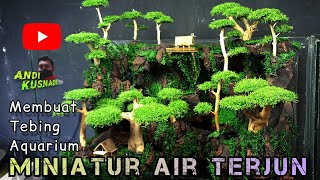 CARA MEMBUAT TEBING AQUARIUM DARI STEROFOAM - how to make an aquarium cliff from sterofoam