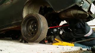 Axle swap time lapse