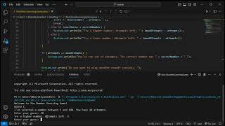 #Task1 : Number Guessing Game in Java Programming CodSoft Internship