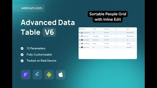 FlutterFlow Data Table Widget π§©π #flutterflow #datatable #widget