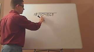 Math Basics - integers - long division - example 1