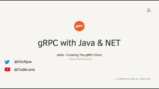 gRPC Tutorial - Creating The gRPC Client